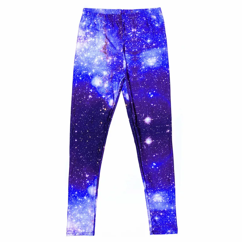 Женские брюки с космическим принтом supernova для фитнеса в стиле панк Прямая