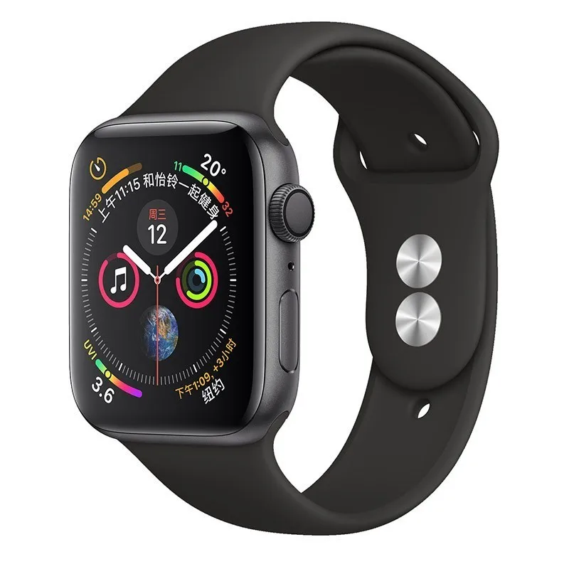 01 black Ремешок для apple watch Группа apple watch 4 3 iwatch Группа 42 мм 38 мм 44 мм 40 мм pulseira correa Браслет Смарт часы аксессуары петля - Цвет ремешка: 01 black