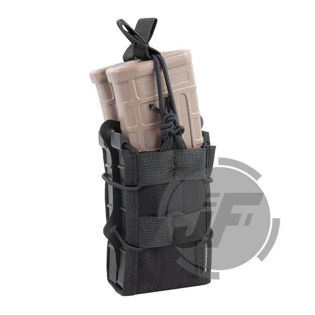 Emerson двойная винтовка модульная 5,56 M4 M16 AR15 SR52 P-MAGS M1A1 G3 подсумок Emersongear MOLLE большой емкости Mag Перевозчик - Цвет: BK