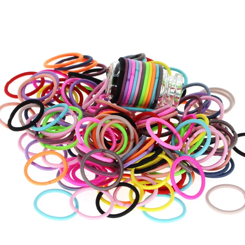 Isnice Girls 50pcs От 1 до 3 лет Dia 2 cm Girl Kids Fashion New Elastic Hair Bands Headwear Gum For Accessories|Аксессуары для