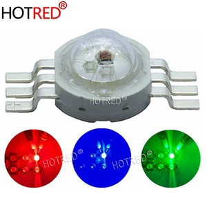 Светодиодная лампа RGB высокой мощности, 3 Вт, 350 мА, 4 контакта, 6 контактов