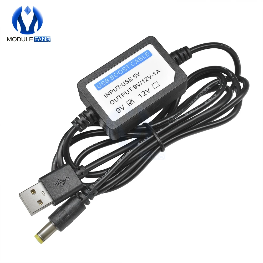 5 в постоянного тока до 9 В постоянного тока/12 в 1 а USB зарядка повышающий мощность кабель повышающий USB конвертер адаптер провод с повышающим трансформатором компонент