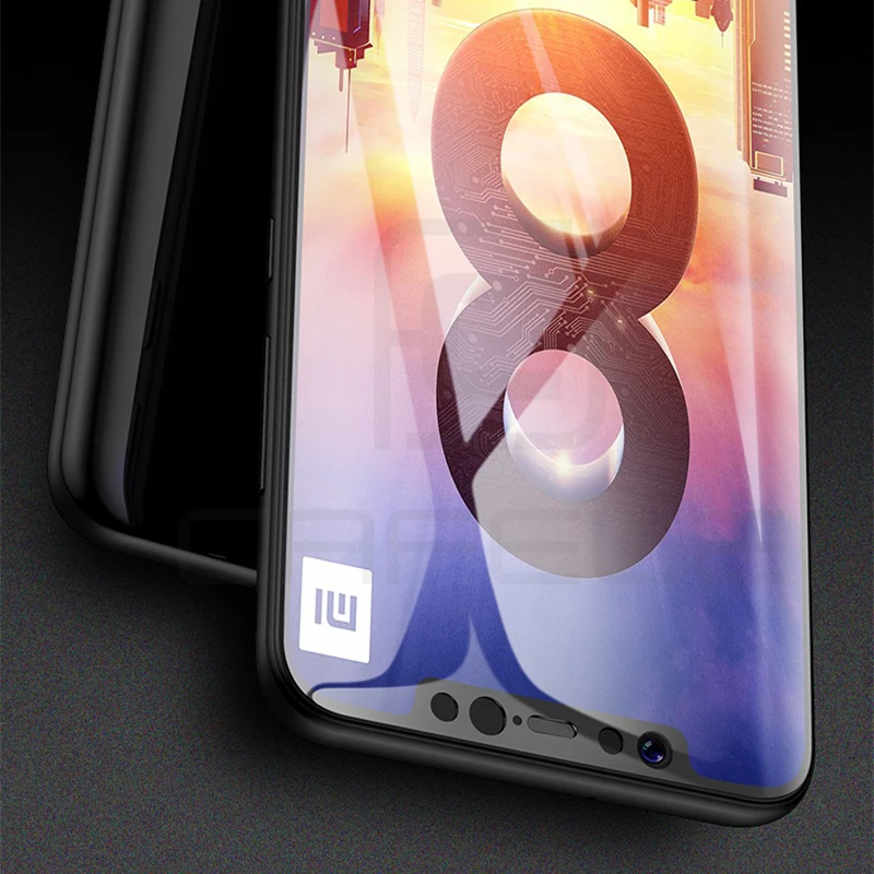 CAFELE Защита экрана для Xiaomi mi 8 mi 8 закаленное стекло 4D Edge HD прозрачное полное покрытие защитное стекло