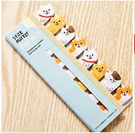 B Dog Мини милые животное панда из мультфильма кошка блокнот Скрапбукинг Sticky Notes Красивая Закладка страница флаги вкладка индекса бумажные наклейки-этикетки - Цвет: B Dog