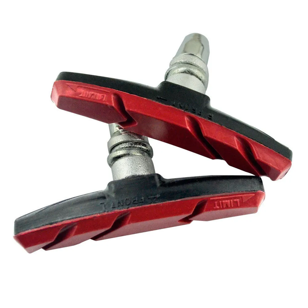 

2pc New Durable Bicycle Cycling Bike V Brake Holder Pads Shoes Blocks Black rubber Durable pad for long-lasting performance #30