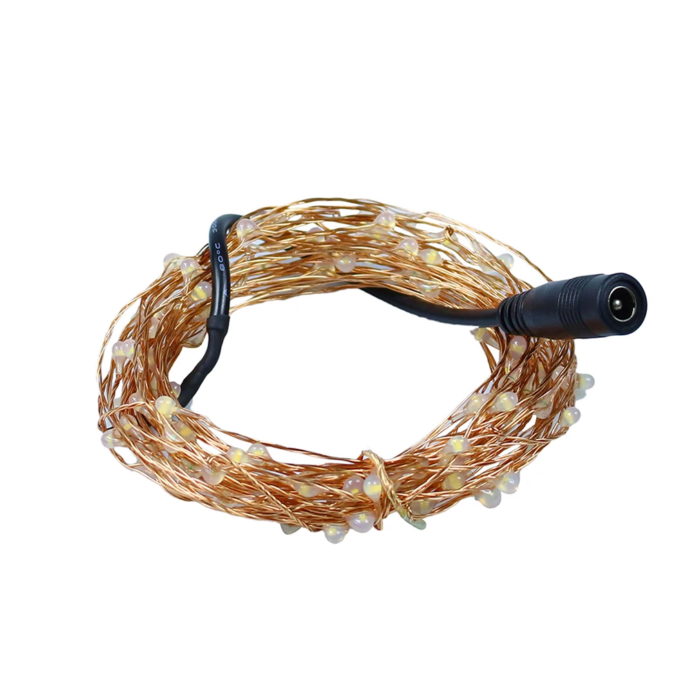 СВЕТОДИОДНАЯ Гирлянда LEEDSUN 5 м 100 светодиодов медная проволока сказочные огни