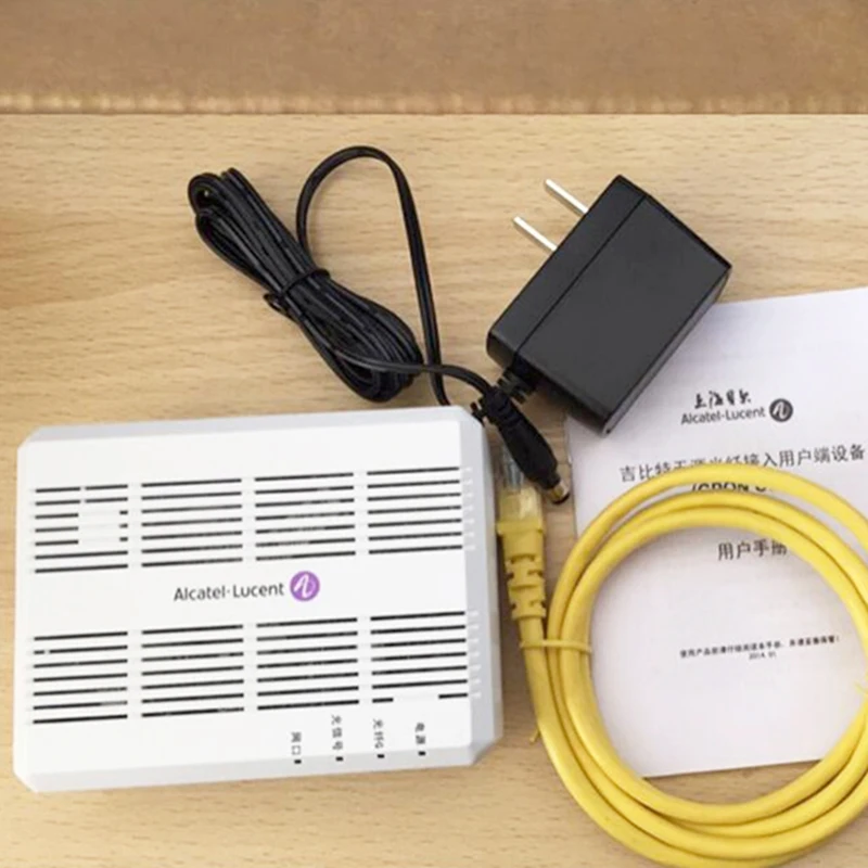 FTTH GPON ONU Alcatel Lucent Bell I-010G ONT с 1 GE GPON роутер Ethernet порт, SC/UPC вход, английский vesion