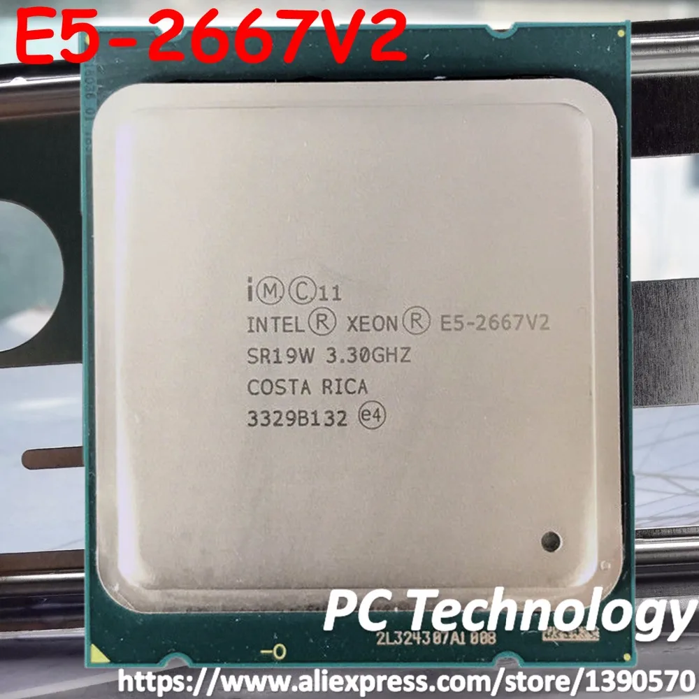 Процессор Intel Xeon E5-2667V2 3,30 GHz 8-ядерный 25MB SmartCache E5 2667 V2 LGA2011 E5-2667 V2 официальная версия E5 2667V2