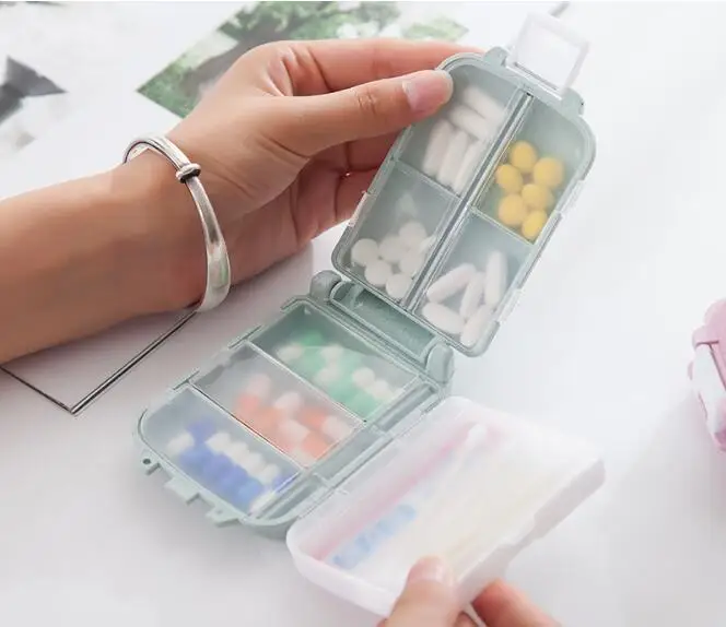 1 шт. портативный мини-кейс для таблеток коробки лекарств 3 сетки путешествий дома
