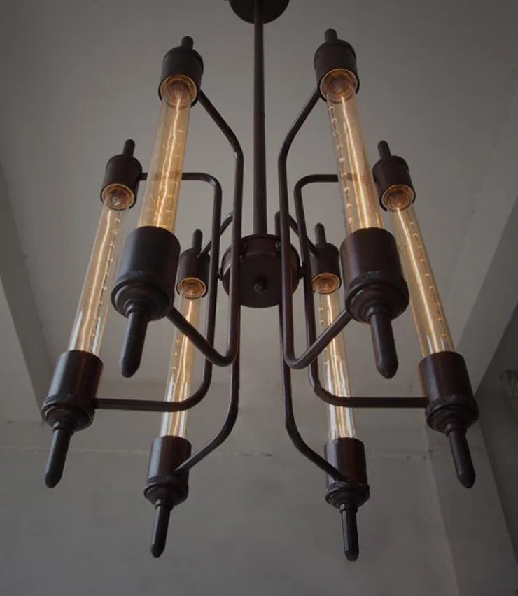 

Железный подвесной светильник Лофт, промышленные лампы Эдисона, металлическая панк-лампа в стиле стимпанк Винтажный осветительный прибор ...