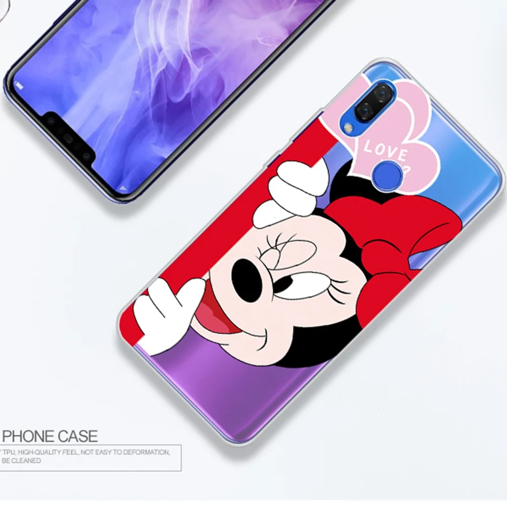 UTOPER Микки чехол для huawei Nova 3i случае Мышь силиконовый телефона Y9 2018 Y6 nova Etui |