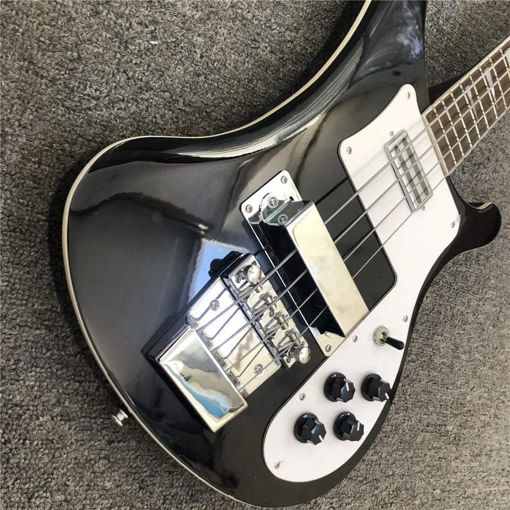 Kaiyun фабрика на заказ Rickenback 4 струнная бас-гитара. Ricken4003 весь корпус красивый резной бас. реальное фото