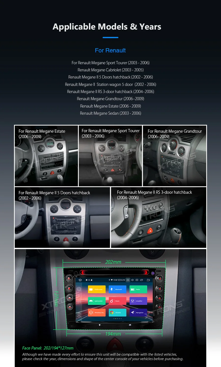 XTRONS Android 9,0 автомобильный стерео DVD мультимедийный плеер для Renault Megane II 2 2002 2003 2004 2005 2006 радио gps OBD wifi TPMS
