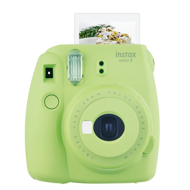 Lime Green Новинка, 5 цветов, Fujifilm Instax Mini 9, комплект для фотоаппарата мгновенной фотосъемки с холщовым чехлом, чехол для переноски с плечевым ремнем, пленка Instax Mini - Цвет: Lime Green