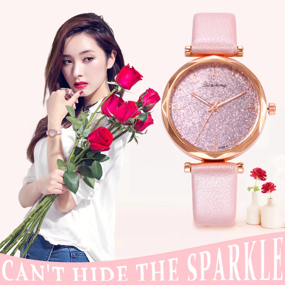 

2021 Women's Quartz Leather Band Analog WristWatch Luxury Brand Famous Casual Reloj Mujer Female Watches Clock Women Ladie Watch