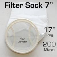 filter sock l 7 x 17 200 micron aquarium felt bag odyssea