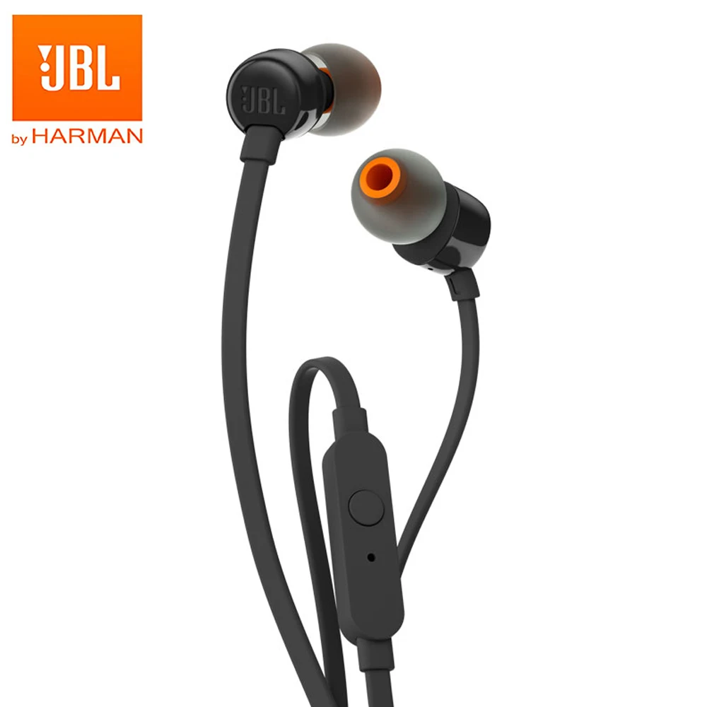 Проводные наушники JBL T110 3 5 мм стереогарнитура с басами для музыки спортивные