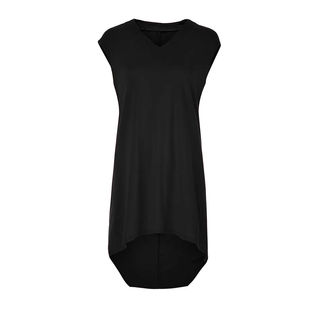 Women Solid V Neck Mini Dress Sleeveless Bohemian Casual Beach Dresses Bandage sukienka Damska Vestidos Elegant Fashion | Женская одежда