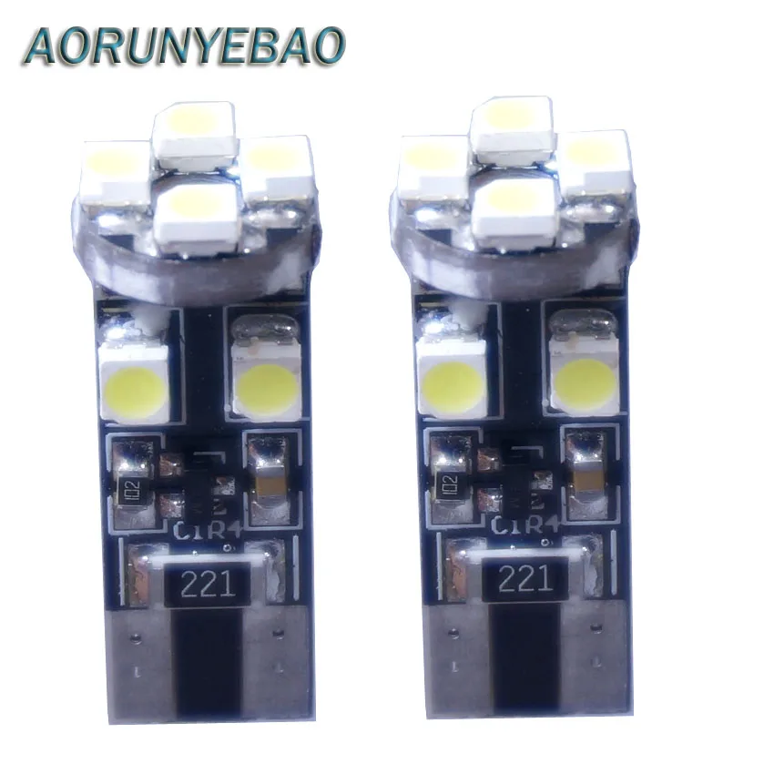 

20X Canbus T10 W5w светодиодный 8 SMD T10 3528 Led Canbus без ошибок OBC 194 168 светильник пы лампы белый DC12V