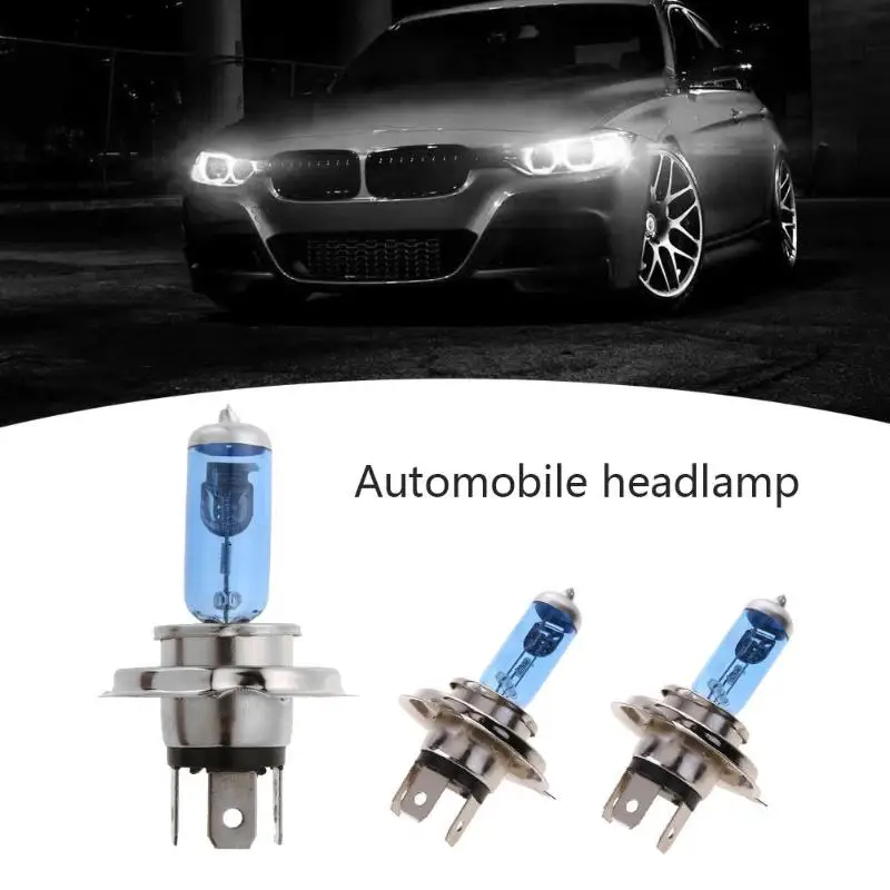 VODOOL 1 шт. H4 12V 100/90W 5000K 6500K автомобильные галогеновые фары лампы Супер яркий белый