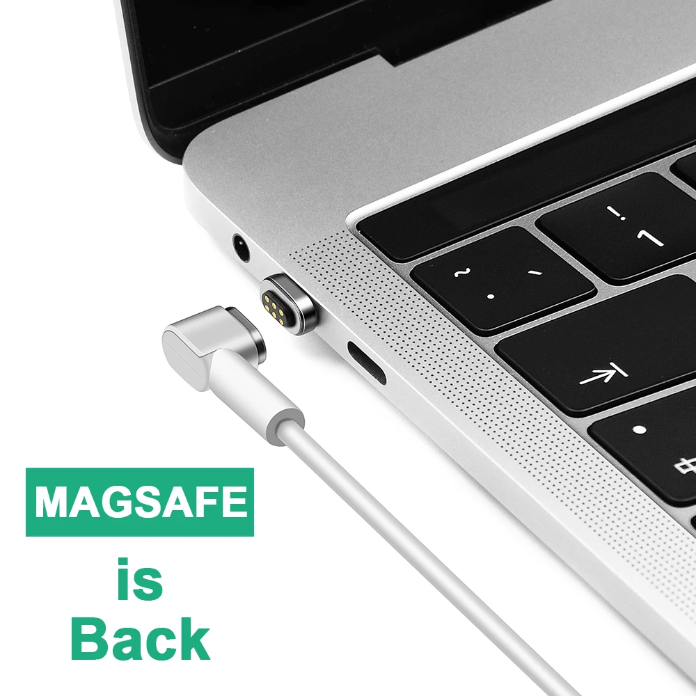 Магнитный адаптер USB C к USB C поддержка подключения 4.3A 87 Вт поддержка быстрой зарядки для USB C устройства