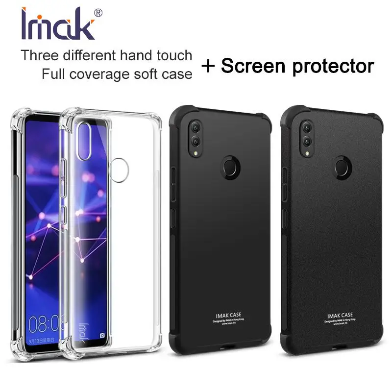 IMak Для Huawei Honor Note 10 чехол угловая подушка безопасности Мягкий Силиконовый ТПУ для