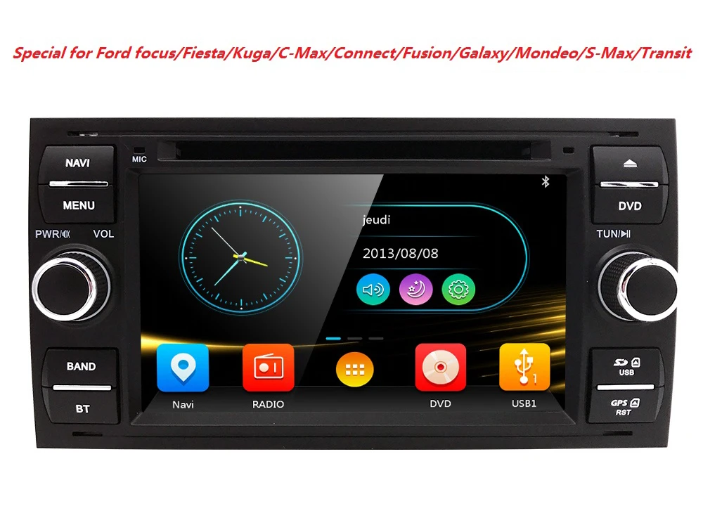 

7" Car DVD player with GPS BT/TV USB SD,audio Radio stereo,Car multimedia headunit for FORD FOCUS/MONDEO/S-MAX/CONNECT 2005-2007