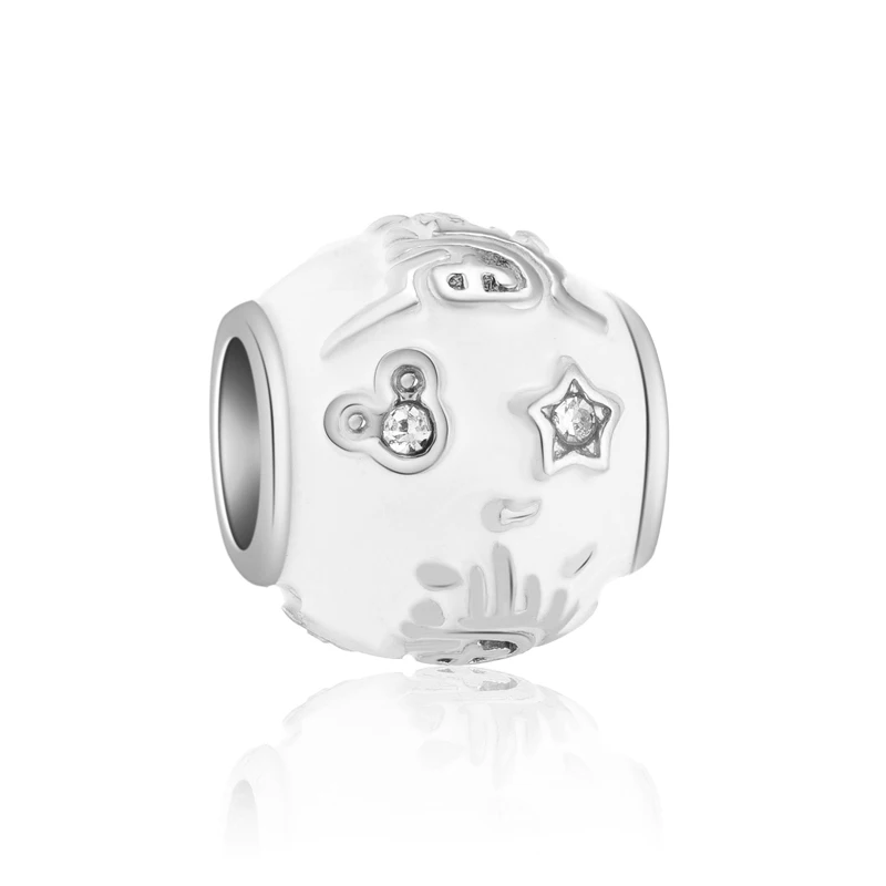 Женские браслеты и эмаль шар Смайл единорог листья зонтик цветы кристаллы бусы