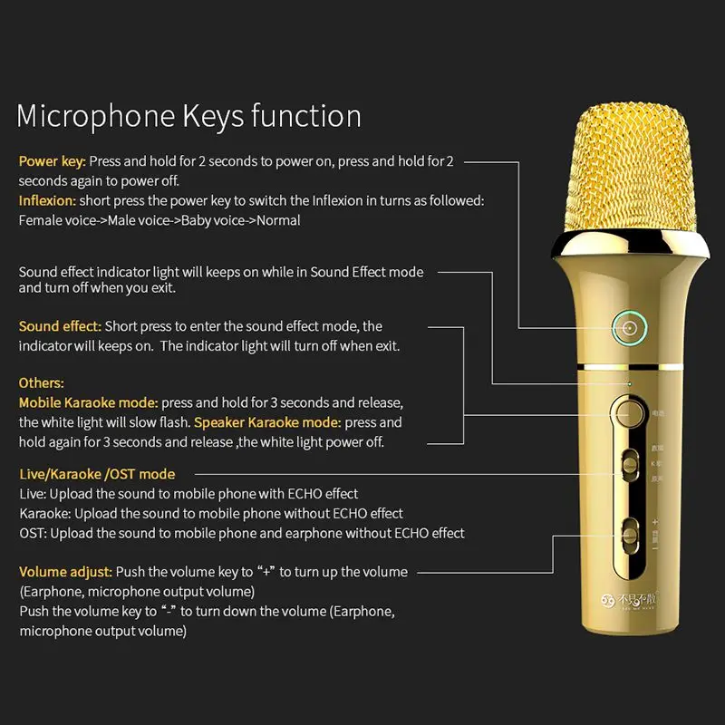 AABB-Sk500 Bluetooth динамик с беспроводным микрофоном караоке беспроводной стерео