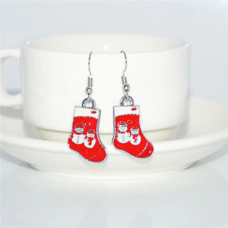 Uodesign New Fashion Women Santa Claus Snowman lovely Tree Bell Christmas Jewelry Earring For Gift | Украшения и аксессуары