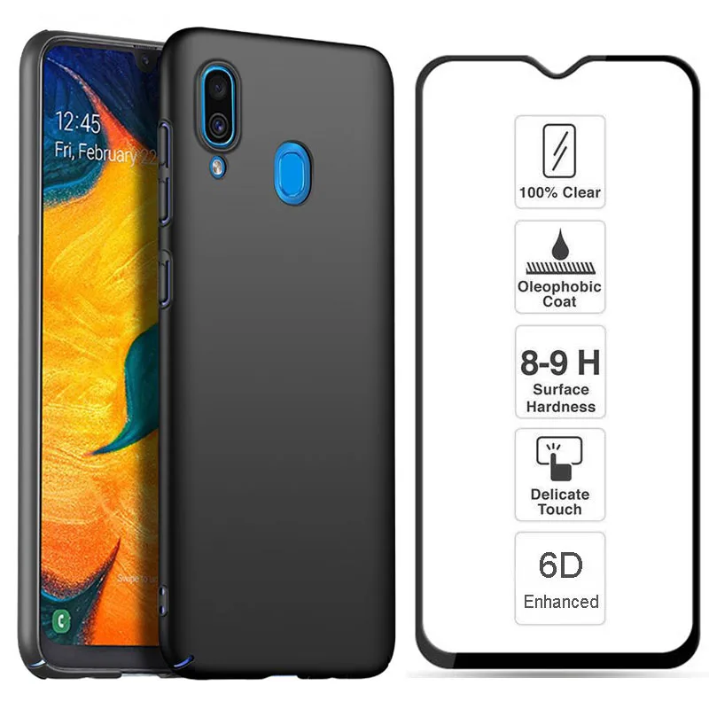 Для Samsung galaxy A30 чехол тонкий жесткий пластиковый полный защитный для телефона