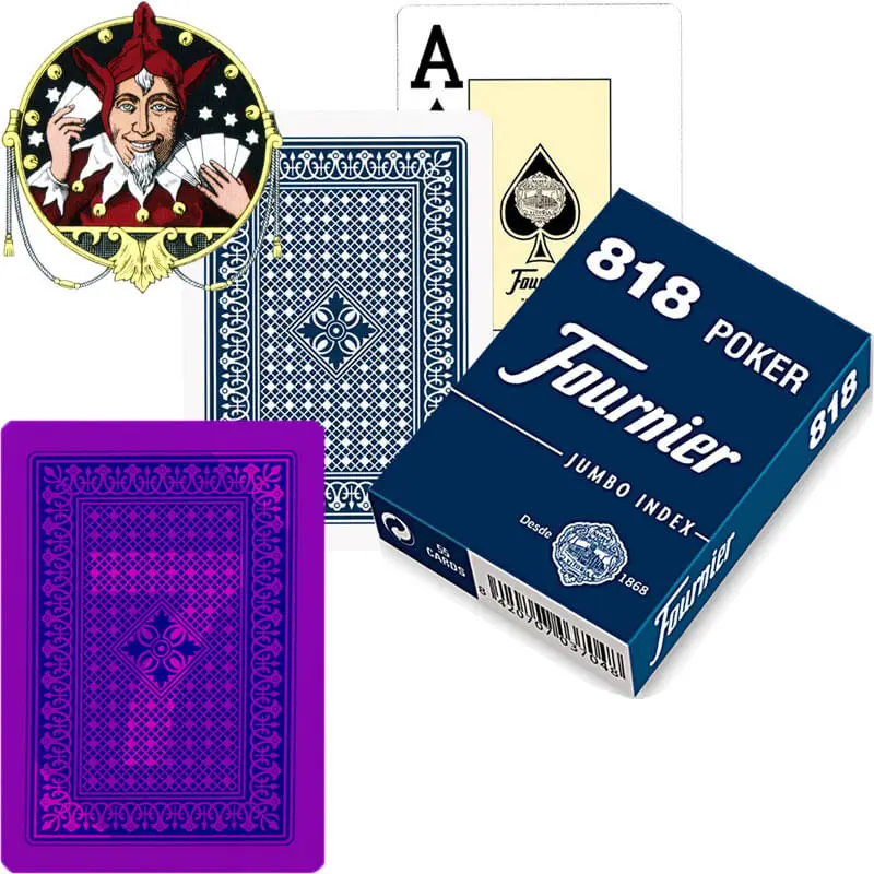 1 Blue Fournier 818 Jumbo Index светящиеся чернила трюк покерные игровые покер с невидимой маркировкой для игр казино и волшебных шоу - Цвет: 1 Blue
