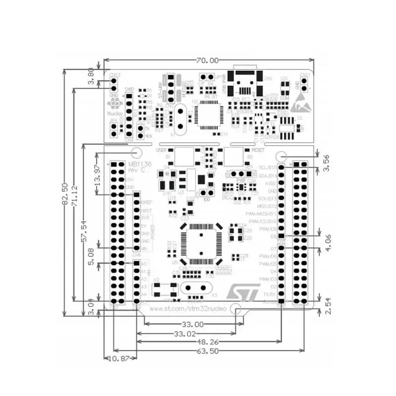 ST официальная демонстрационная плата NUCLEO-F411RE STM32F411RE для Arduino Cortex | Компьютеры и