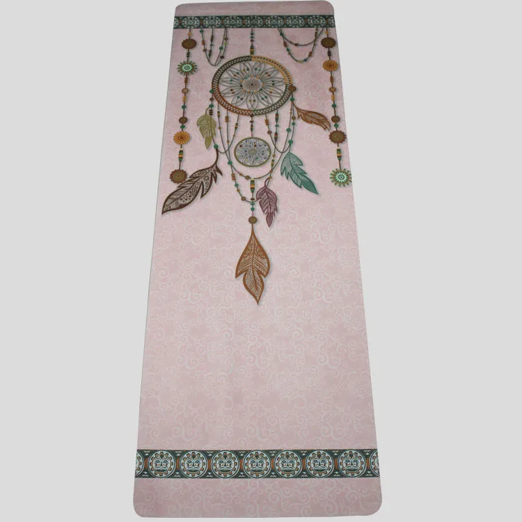 

New Thick 5mm Tatural Rubber Yoga Mat Suede Printing Non-slip Fitness Yoga Mat