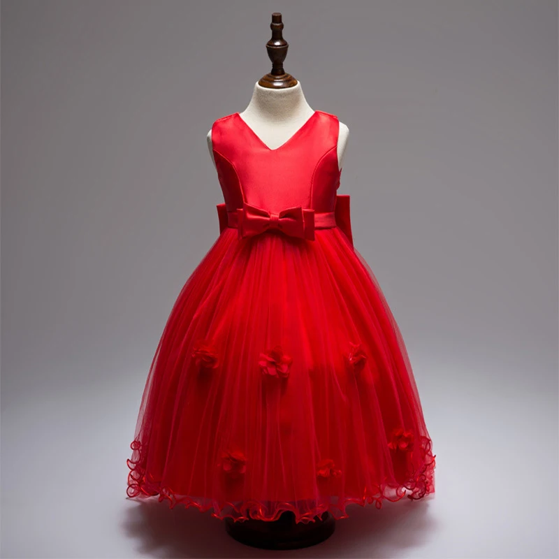 Модные платья для девушек с V-образным вырезом со шлейфом свадьбы цветочным