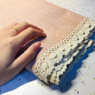 Швейная ткань 5 ярдов сделай сам кремовая отделка цвета слоновой кости хлопковая