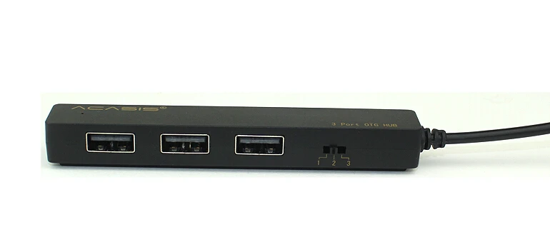 Acasis H027 10070TW мобильный планшетный ПК зарядный кабель OTG 3 порта для одновременной