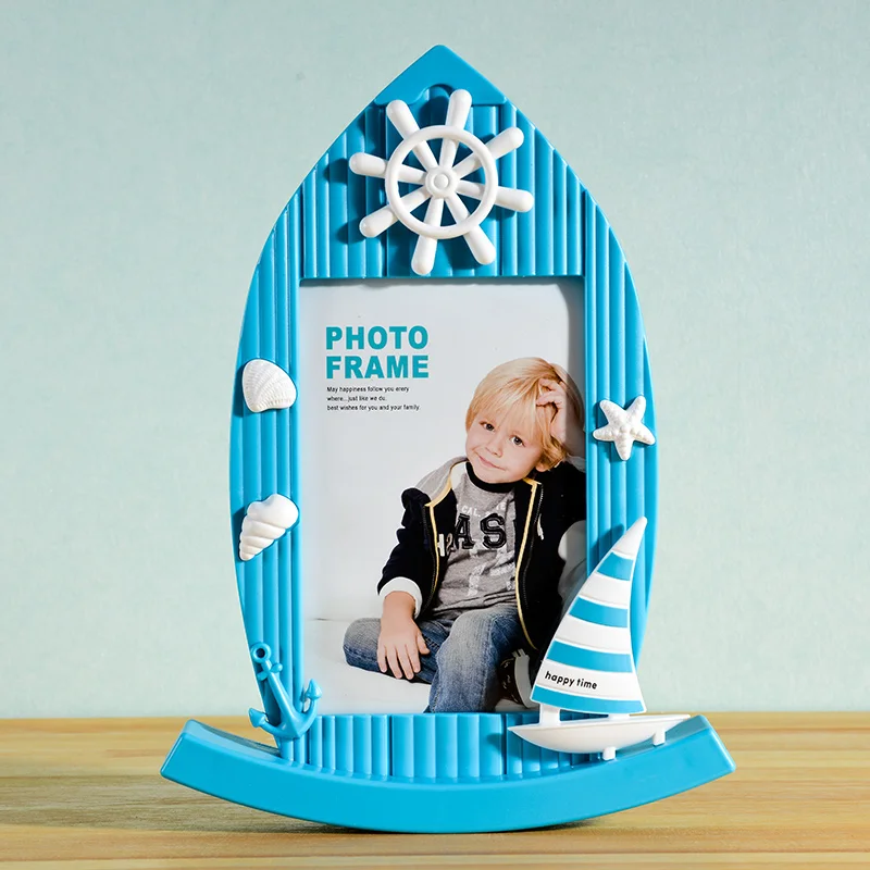 3 цвета фоторамка в форме лодки для стола детская домашнего декора 7 дюймов | Дом и