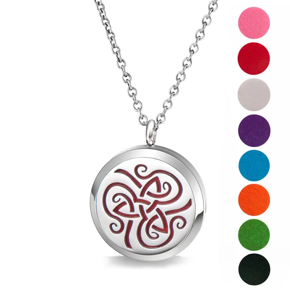 316L stainless steel magnetic Flower of life aromatherapy pendant necklace 30mm essential oil diffuser | Украшения и аксессуары