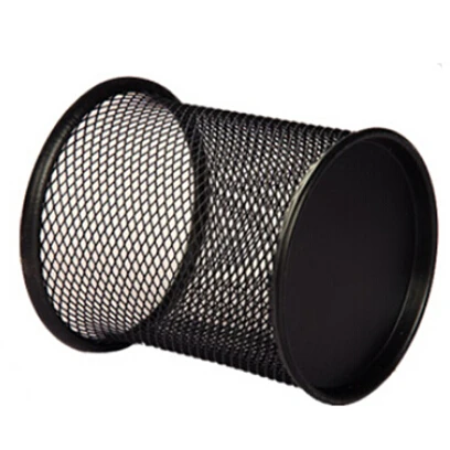 Металлический полый цветок розы дизайн цилиндрическая ручка карандаш горшок