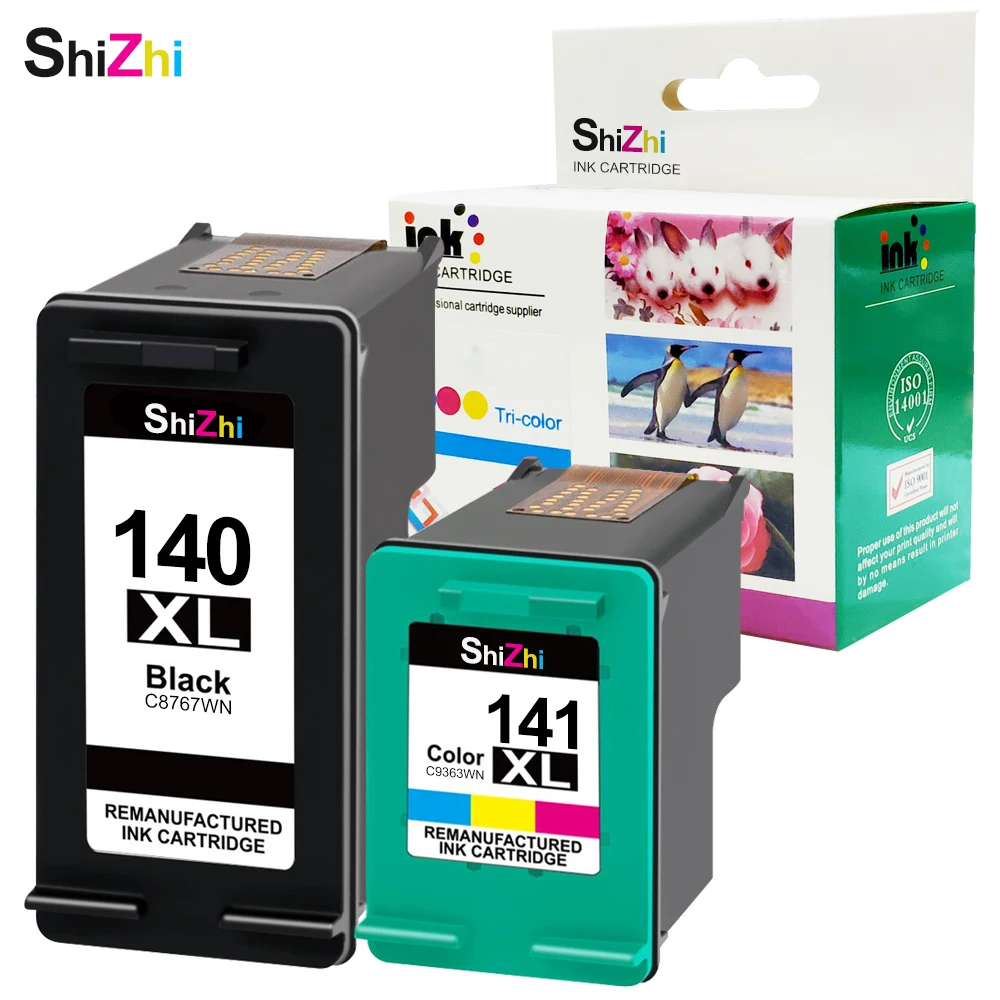 Чернильный картридж SHIZHI 140 141 совместимый для HP XL 141xl Deskjet serie C4283 C4583 C4483 C5283 D5363 D4263