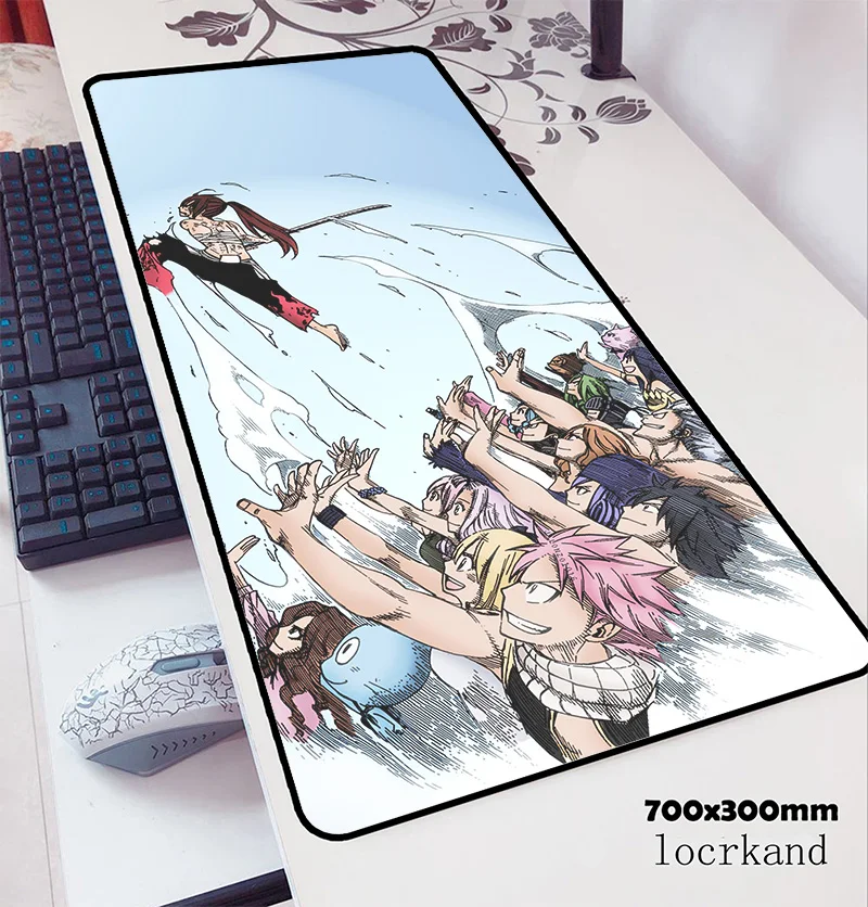Fairy tail коврик для мыши 700x300x3 мм персональная компьютерная мышь игровой мат геймпад мальчик подарок игровой коврик для мыши офисная padmouse