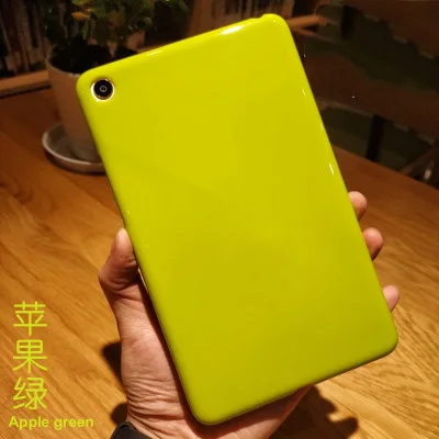 Для Xiaomi mi pad 4 mi pad 4 Plus Мягкий чехол сплошной цвет Силиконовый ТПУ противоударный чехол mi pad4 Plus - Цвет: green