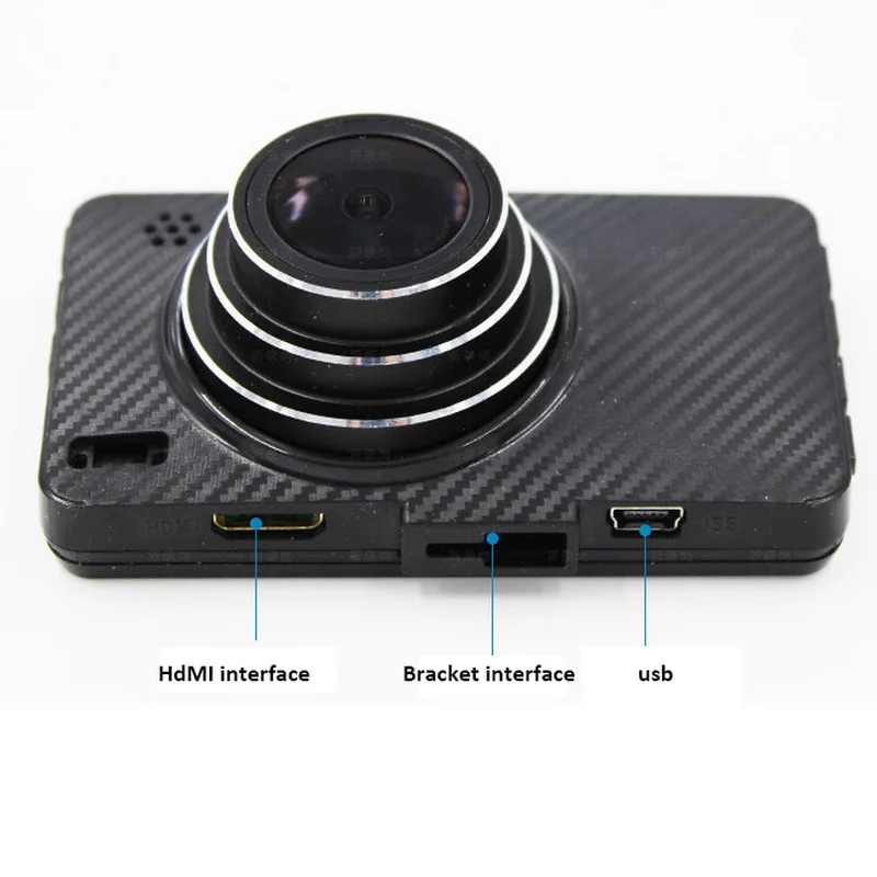 TOSPRA 3-дюймовая Автомобильная DVR камера Dashcam циклический рекордер Full HD видео