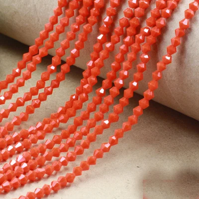BEAUCHAMP 4mm Orange Crystal Beads Bicone Shape Jewelry Findings Earring Brincos Czech Glass Quartz Charms Bracelet Accessories | Украшения