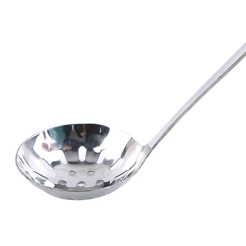 Горячий горшок суп ковш ложка оболочка фильтр из нержавеющей стали длинная ручка