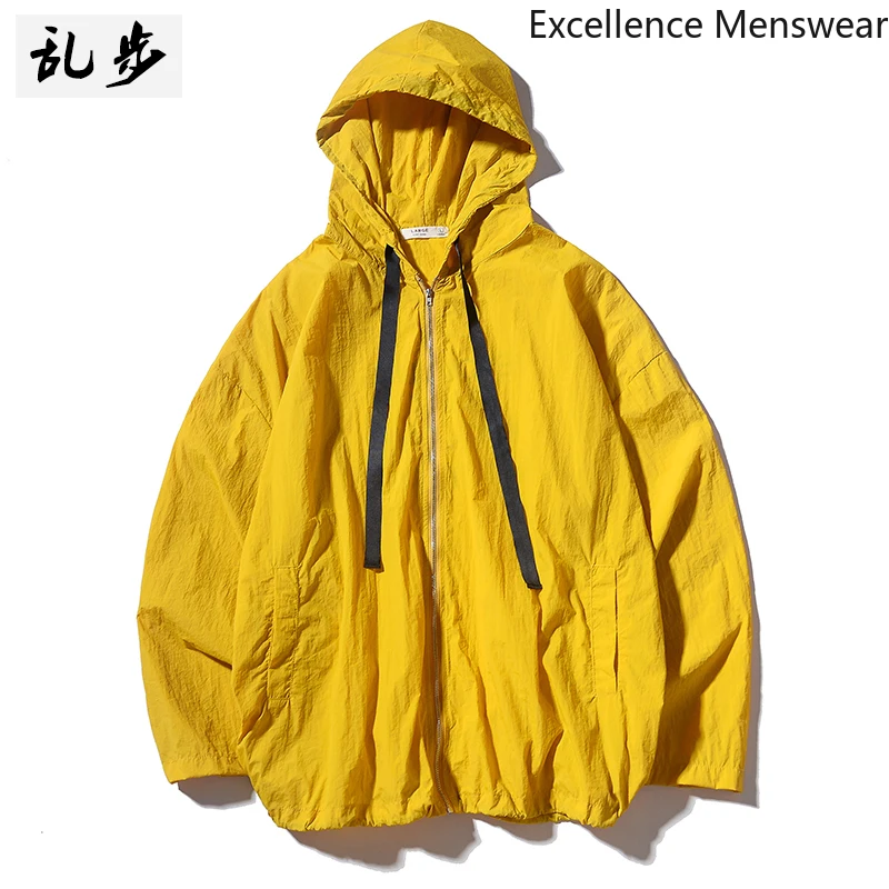 Летняя Солнцезащитная Мужская куртка тонкая Свободная Повседневная дышащая