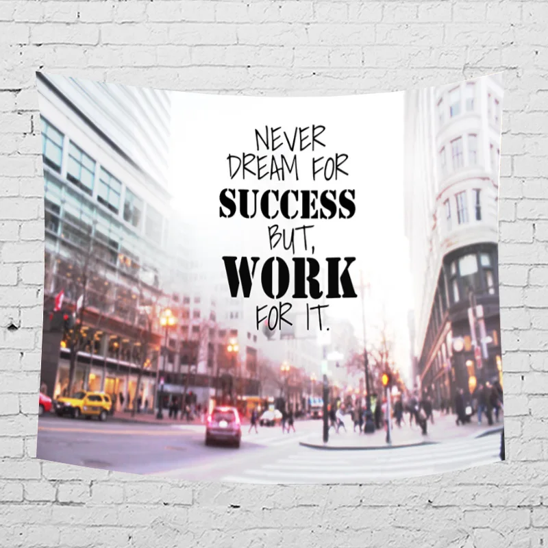 

CAMMITEVER Modern City Central Street Scenery Art Wall Hanging Livingroom Decor Crafts