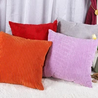 decorative pillows corduroy flocking velvet cushion cover 45x45cm pillow cover for sofa living room kussenhoes home decoration