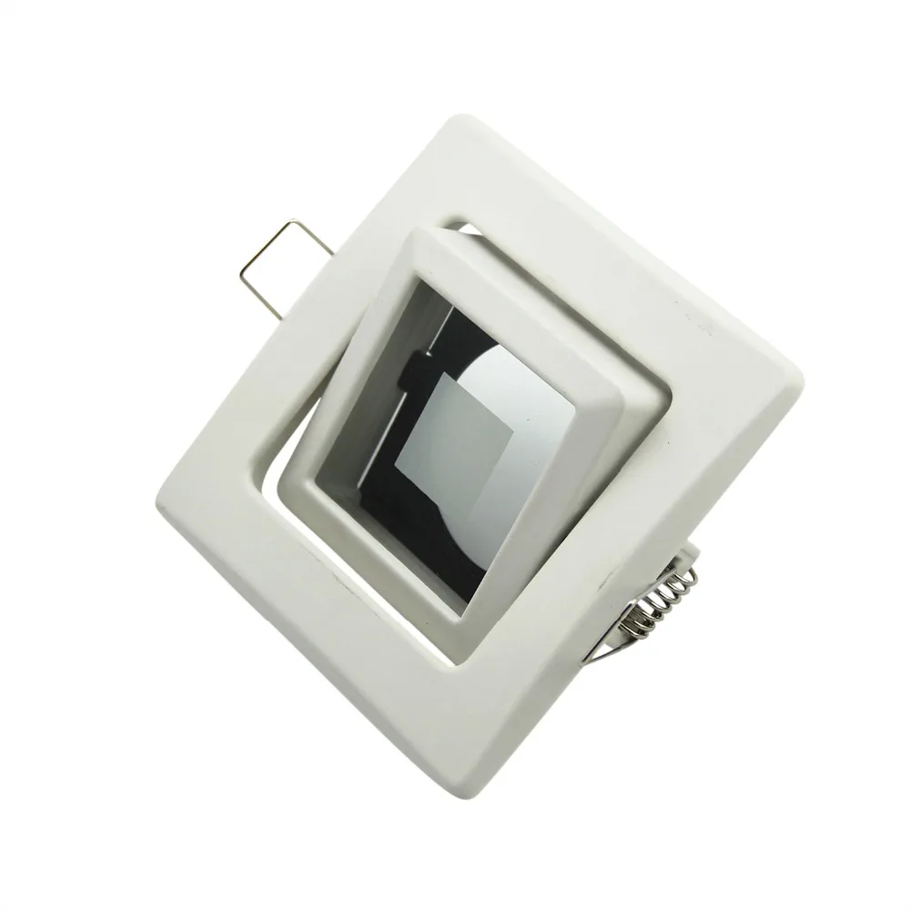 

4pcs white MR16 GU10 LED Spotlight Trim Ring Fixture Fittings Retrofit Led Ceiling Lamp Frame Zinc Alloy